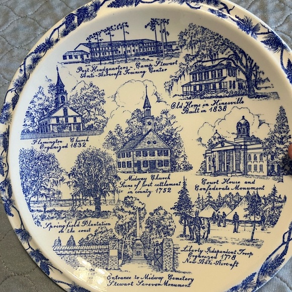 12” Liberty County, Georgia, by Vernon Kilns USA - Picture 1 of 2